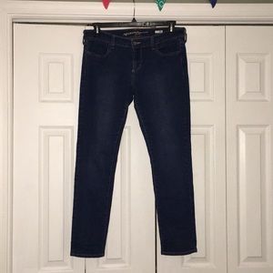 Dark blue super skinny jeans